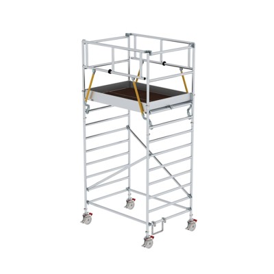 MUNK Günzburger Steigtechnik - Rollgerüst SG 1,35 x 1,80 m mit Doppel-Plattform Plattformhöhe 3,07 m