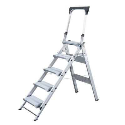 MUNK Günzburger Steigtechnik - Klapptreppe ALU Klappbügel, Stufen 5, B Stu. 360mm
