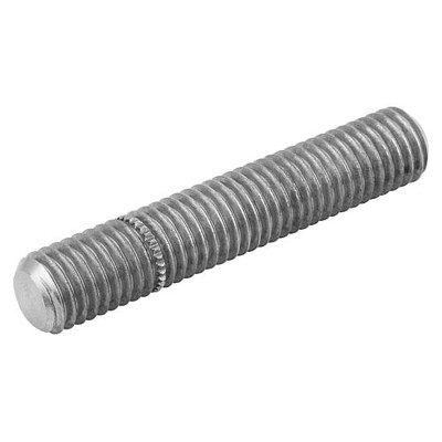 KIPP - GEWINDESTIFT MIT EINSCHRAUBSTOPP D=M04X40, STAHL BLAU-PASSIVIERT