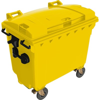 Müllcontainer 1.1m³ Kst. Flachdeckel ge