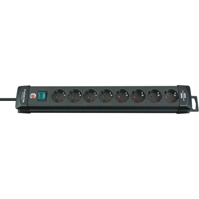 brennenstuhl® - Steckdosenleiste Premium-Line 1951180100 8-fach schwarz