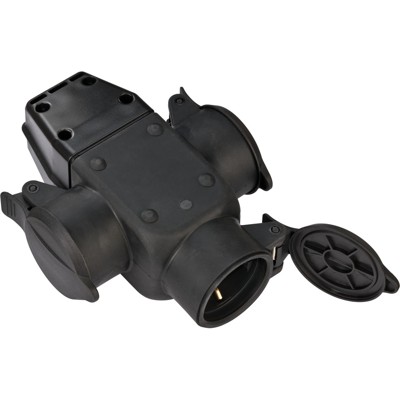 brennenstuhl® - Schutzkontakt-Gummikupplung 3-fach IP44