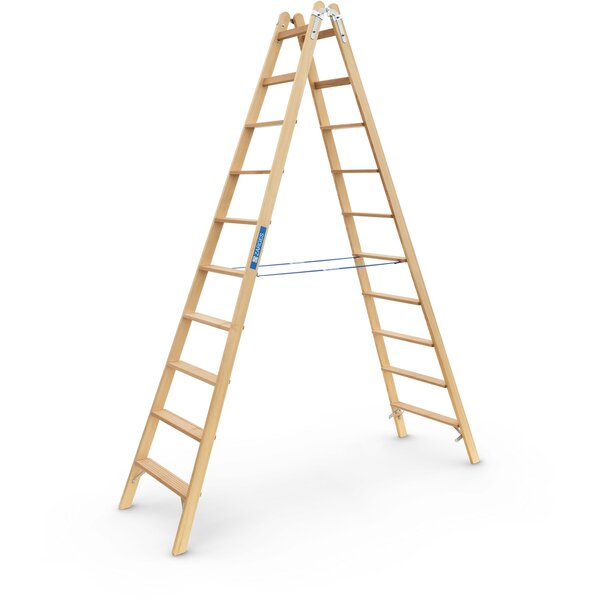 Crestastep B - Holz-Stufenleiter 2 x 10 Stufen