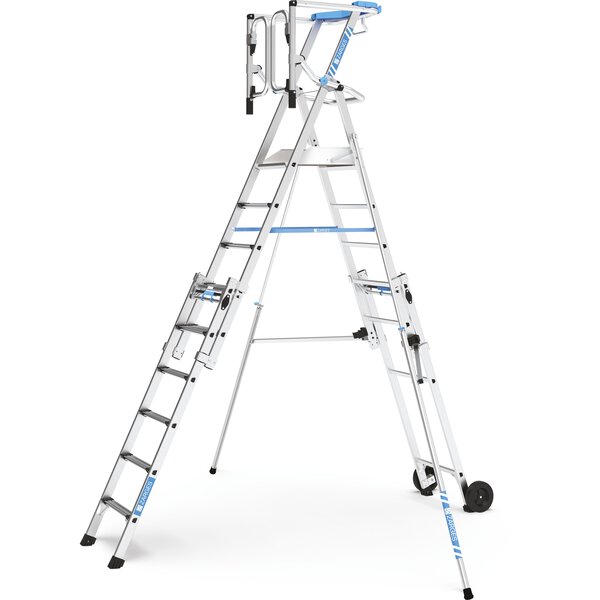 ZAP Masterflex Plus S - Teleskop-Plattformleiter 9 Stufen