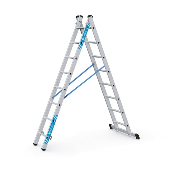 Combimaster Plus X - Kombi-Steh-Schiebeleiter 2 x 8 Sprossen