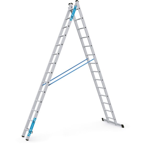 Combimaster Plus X - Kombi-Steh-Schiebeleiter 2 x 14 Sprossen